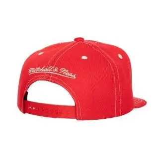Gorra Plana Mitchell & Ness Philadelphia 76Ers Nba Contrast Natural Red - 1