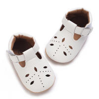 Zapatos De Bebé Para Niñas Serie Blanca PU Cuero Suela Suave Antideslizante Cordón Zapatos De Princesa Para Recién Nacidos - details 7