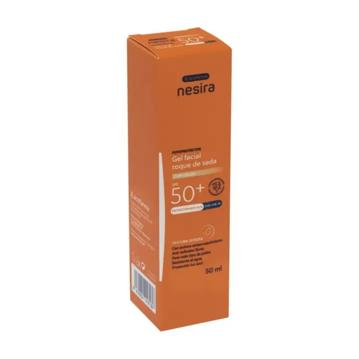 Nesira Gel Facial Toque Seda SPF50+ COLOR 50ml Acofarma - 1