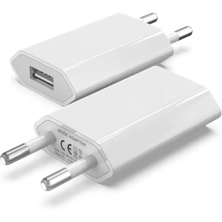 Cargador de pared USB universal (paquete de 2), 5 V, 1 A, compatible con iPhone, iPad, Android, Samsung y Huawei. - 1