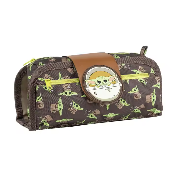 Cerdá Estuche Cerda Portatodo Velcro The Mandalorian Grogu - Marrón - 1