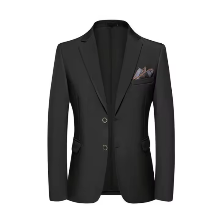 Chaleco De Negocios Casual Para Hombre Estilo Coreano Ajustado De Alta Calidad Moda Todas Las Estaciones Cierre Único Tamaño Regular - 1