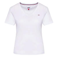 TOMMY JEANS — Cod. DW0DW14617  Camiseta, mujer, cuello en v, manga corta, solo color, con logo - details 0