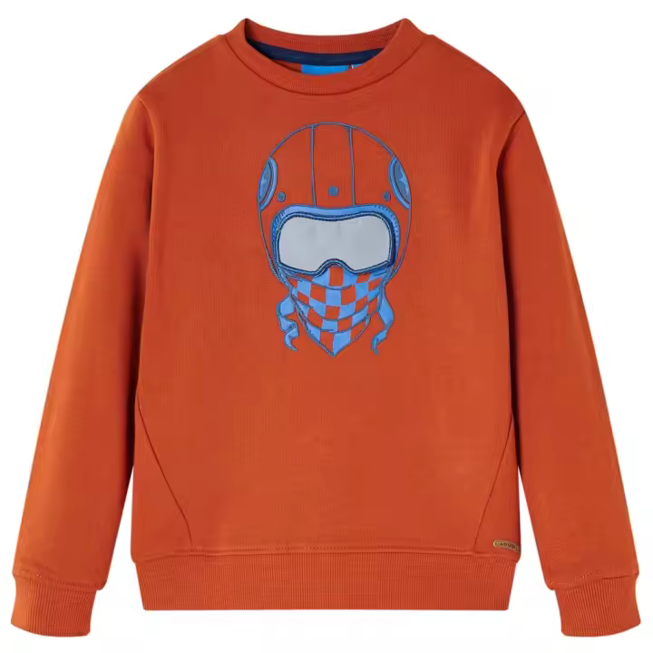 Sudadera infantil color teja claro 92 - 1