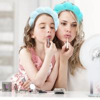 3Pcs Headband De Maquillaje Para Mujeres Y Niñas Espuma Puff Spa Para Lavar La Cara Cuidado De La Piel Yoga Facial Máscara Deportes Cinta De Cabello - details 3