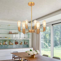 Lámpara Colgante LED Para Techo De Cocina Y Sala De Estar Iluminación Chandelier Pendente Candelabro Techo Material Principal Sin Luz Incorporada - details 1