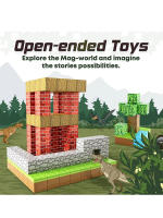 100PCS Bloques De Construcción Magnéticos Grandes DIY Juguetes Educativos Para Niños Set De Diseñador Creativo Regalos Para Niños Aprendizaje a Través De La Juguete - details 3