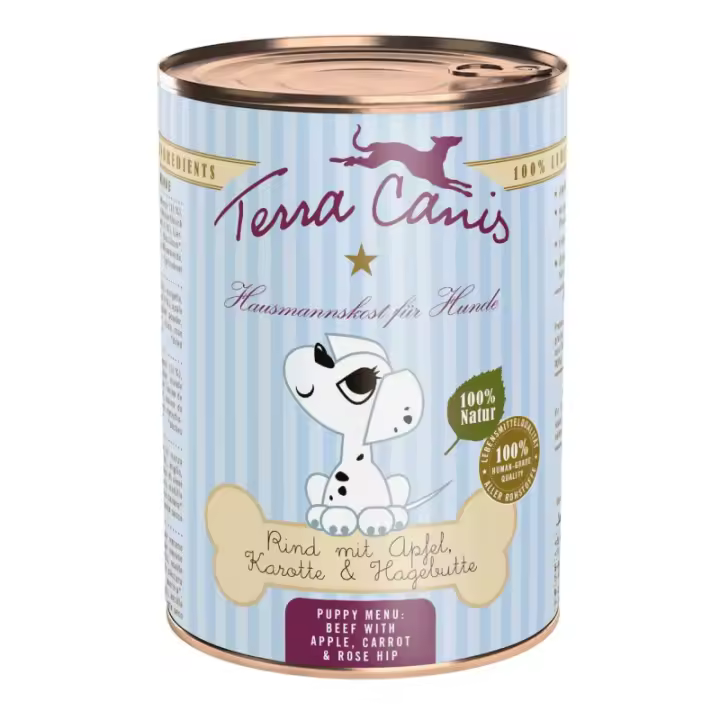 Terracanis TERRA CANIS PUPPY - Buey con manzana, zanahoria y escaramujo - 1