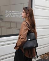 Bolso De Hombro Para Mujer En Cuero Genuino Split Tamaño Grande Color Marrón Y Negro Estilo De Lujo Y Moda Bolso Cruzado - details 20