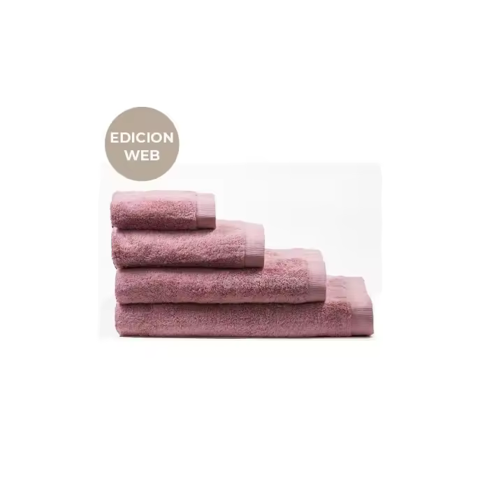 Manterol - Toalla asuan 100% algodón 600 gr/m² rosa maquillaje.  Tamaño de tocador, lavabo, ducha y baño. Secado rápido, suave y esponjosa. Tejido de alta calidad y durabilidad. - 1