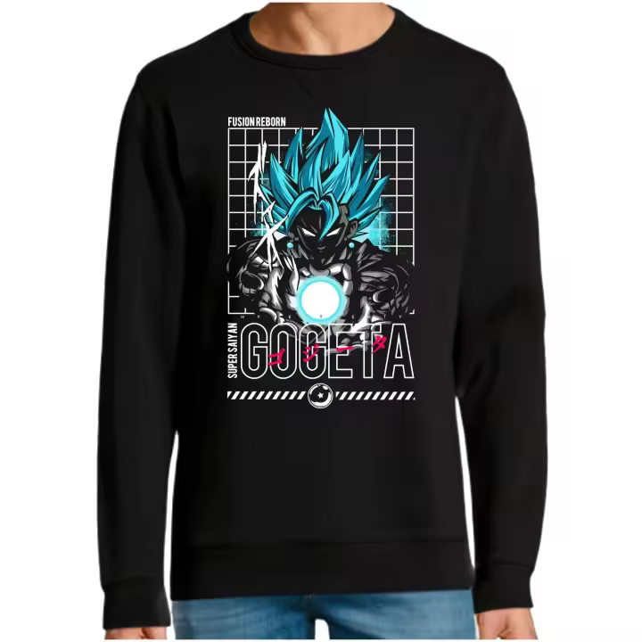 The Fan Tee Sudadera Sin Capucha de HOMBRE Dragon Ball Bola Ball Dragon Goku Vegeta Piccolo Gohan Super Buu 385 - 1