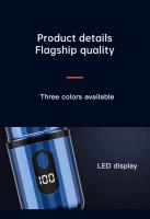Afeitadora Eléctrica Recargable Y Lavable Para Hombres Mini Portátil Con Pantalla Digital Apto Para Exterior/Vehículo/ Viaje - details 14
