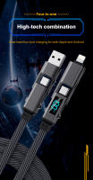 Cable De Datos 4 En 1 PD 100W USB Tipo C Para iPhone 15 14 13 Samsung Xiaomi Redmi OPPO Carga Rápida Y Transferencia De Datos Rápido - details 2