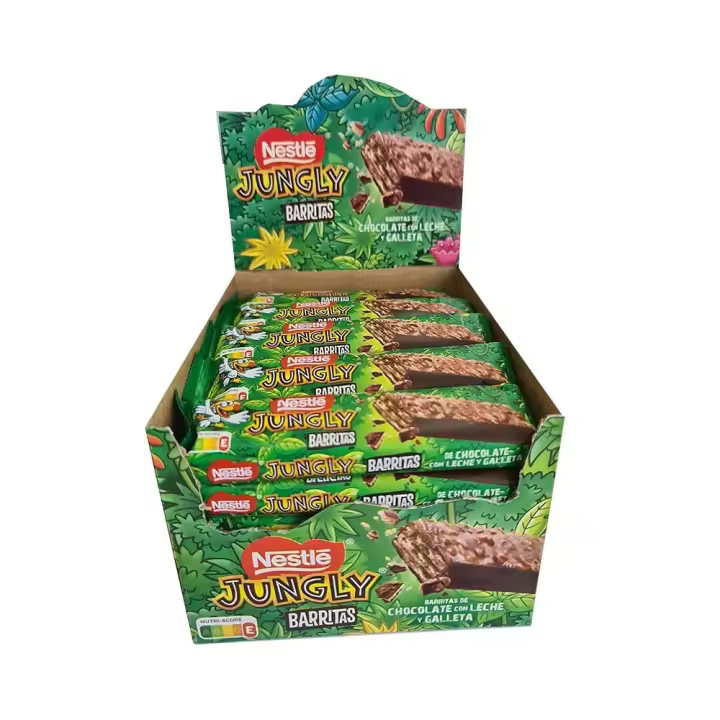 Nestlé Jungly snack , 30 barritas de chocolate con leche de 34 gr. - 1
