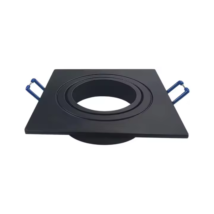 Aro empotrable GU10 Cuadrado Negro VT-782  V-TAC - 1