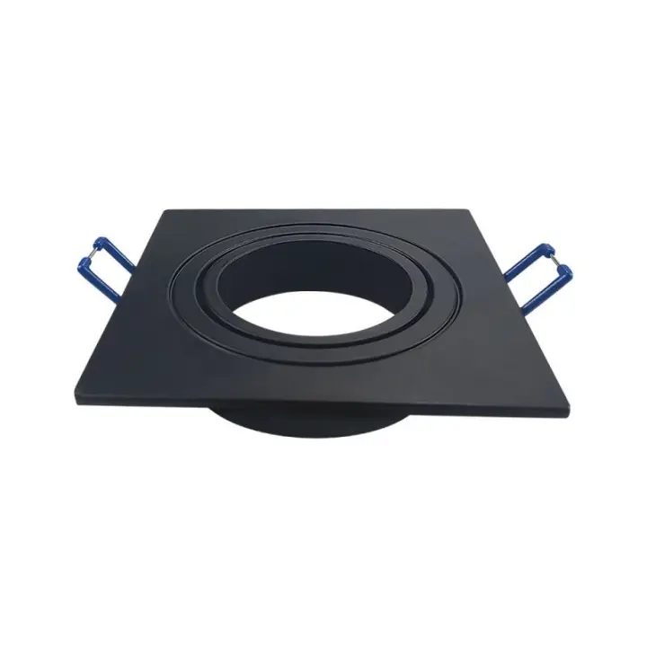 Aro empotrable GU10 Cuadrado Negro VT-782  V-TAC - 1