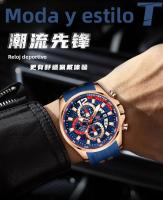 Reloj De Deporte Para Hombre MINI FOCUS Reloj De Cuarzo Impermeable Con Pantalla Grande Y Luminoso Correa De Silicona Resistente Al Choque Y Con Calendario - details 5
