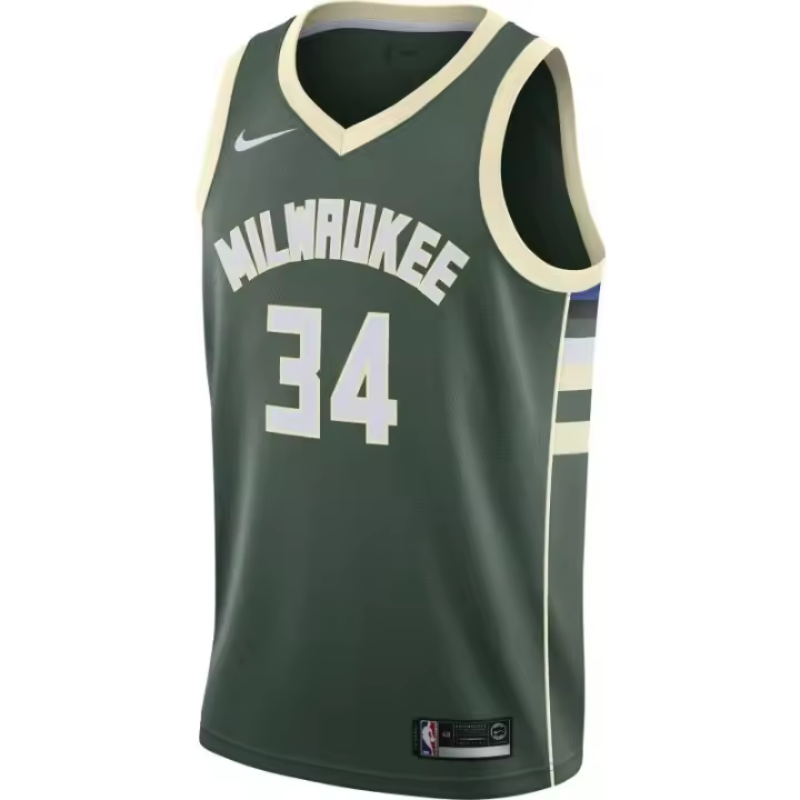 Camiseta Giannis Antetokounmpo Milwaukee Bucks Nike Swingman Icon Edition - 1