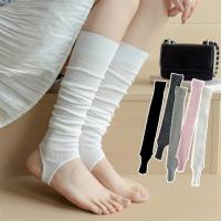 Nuevas Medias De Mujer En Color Sólido Moda Delgadas Transpirables Simple Largas Hasta La Rodilla Elegantes Calentadores De Pierna Tendencia De Calcetines Para Mujer - details 0