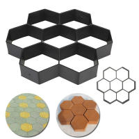 Molde De Cemento Para Paving DIY Plástico Y Concreto Piedra De Pasos Reutilizable Hacer Calle Manualmente Molde De Calle - details 1