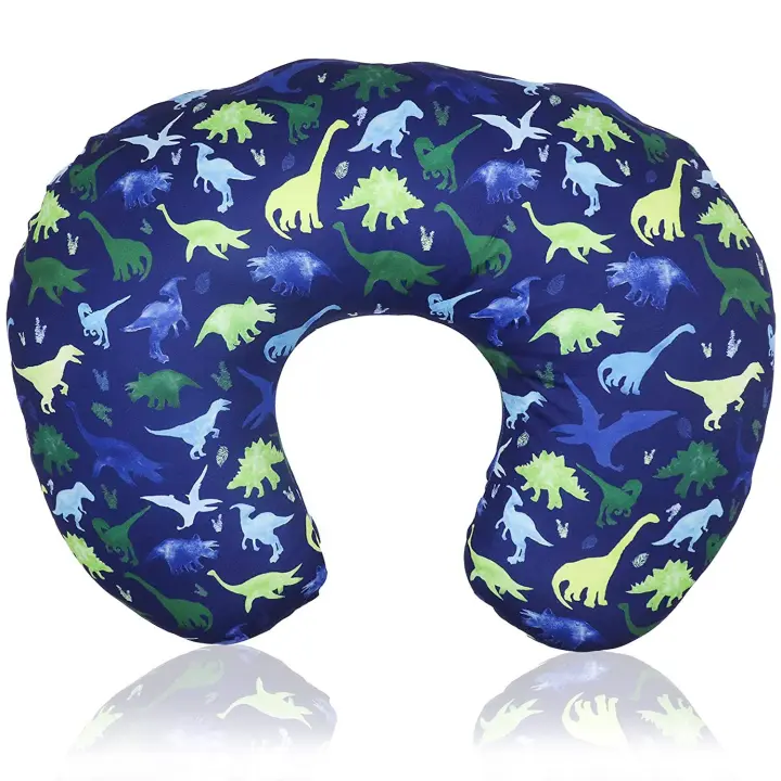 PORCHEDDU Almohada de Lactancia Soporte Original, Color Selva Neutro, Biberón Ergonómico y Elementos Básicos de Lactancia, Funda or Inserto de Almohada de Lactancia Extraible - 1