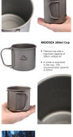 Widesea Kettle De Titanio Para Camping Y Excursiones Equipamiento De Cocina Exterior Tetera Y Cazuela De Viaje De 1L Para 2-3 Personas - details 4
