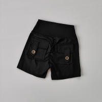 Shorts Deportivos De Mujer De Cintura Alta Y Cinturón Sin Costuras Con Bolsillos Para Correr Y Entrenamiento Levantamiento De Glúteos - details 4