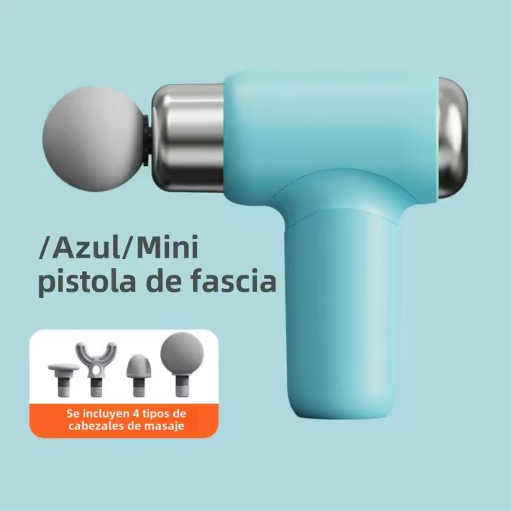Pistola de Masaje Profesional 6 Velocidades,4 Cabezales Intercambiables,Tecnología Silenciosa,Portátil para Músculos y Articulaciones - 1