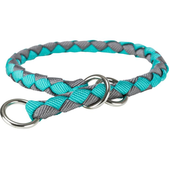 Correa Trenzada Para Perro TRIXIE - 2 Metros Longitud, 12 Mm Diámetro, Azul, Cómoda Y Segura Para Paseos