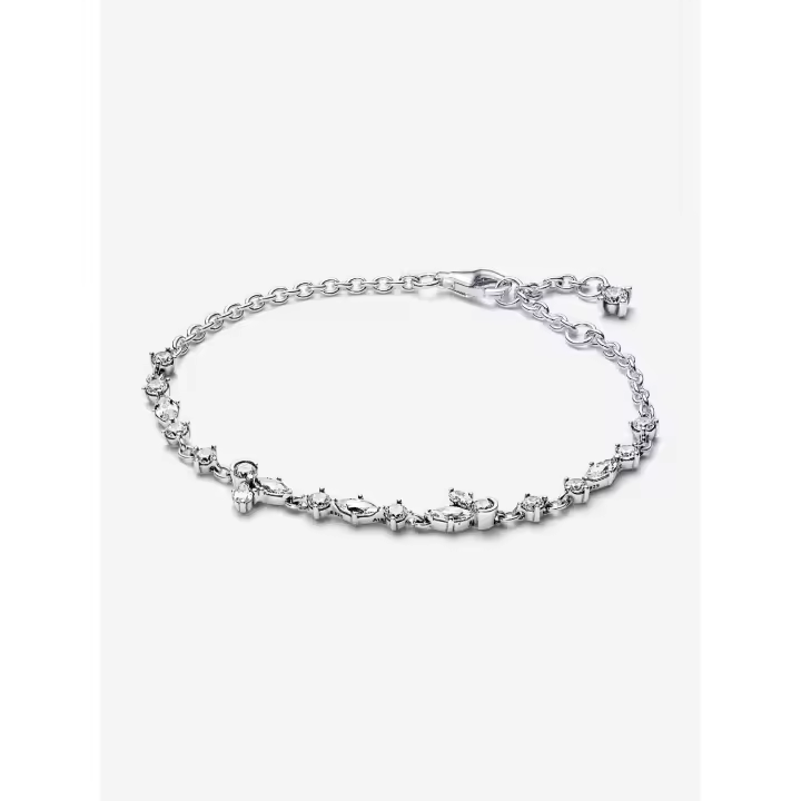 Pandora - Pulsera de Cadena con Racimo de herbario brillantemente-Plata de Lei - 1