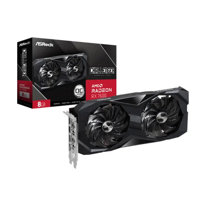 Asrock Challenger 90-GA41ZZ-00UANF tarjeta gráfica AMD Radeon RX 7600 8 GB GDDR6 - 1