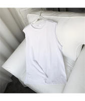 Camiseta De Hombre Sin Mangas De Color Sólido Casual Con Cuello Redondo Absorbente De Sudor Para Deporte En Verano - details 25