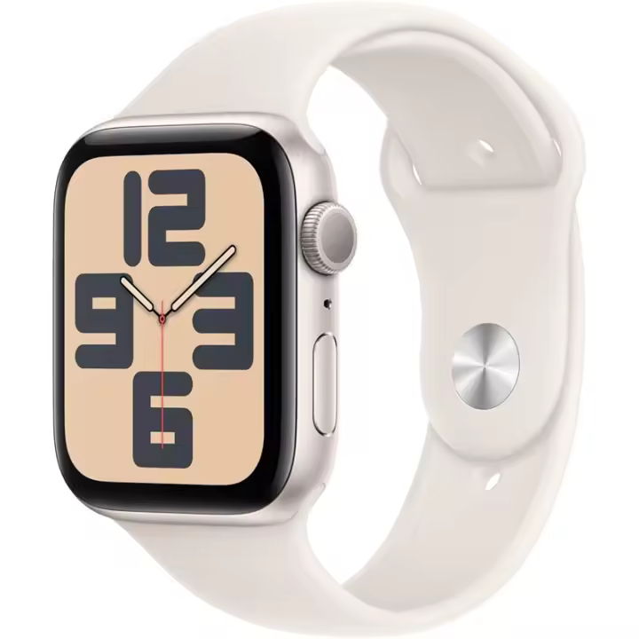 Apple Watch SE 2024 GPS 44 mm Ca Aluminio con cinturón deportivo Starlight talla M/L - 1