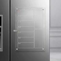 Tablero De Memoria Magnético De Acrílico Para El Hogar Con Adhesivo De Refrigerador Transparente Para Escribe Y Borrar Planificador De Mensajes - details 6