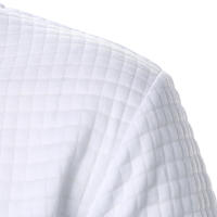 Chaqueta De Manga Larga Para Hombre Con Cuello Erguido Y Cremallera Estilo Casual Chaqueta De Patoche Con Patrón Cuadriculado - details 10