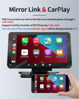 NAVIGUIDE Radio De Coche 7 Pulgadas Con Reproductor Multimedia Video Player Wireless Carplay Y Android Auto Pantalla Táctil AUX TF-Card U-Disk - details 2