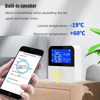 Sensor De Temperatura Y Humedad WiFi Para El Hogar Y Exterior Alarme Compatible Con Alexa Medidor De Temperatura Y Humedad Para Plantas Acuario Soporte Para BBQ - details 5