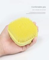 Cepillo De Baño Para Perros Y Gatos De Silicona Suave Masajeador De Peluca Dispensador De Ducha De Peluquería Para Mascotas En Colores Amarillo Rosa Y Azul - details 6