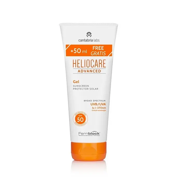 Cantabria Labs Protector Solar Heliocare Advanced Gel SPF50+ 250 Ml (50 Ml Gratis) - Alta Protección para Todo Tipo de Piel - 1