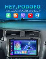 Podofo Radio de coche Android 2 Din para VW Volkswagen Golf 7 2013-2018 Carplay 8+128GB AI Voice WIFI+4G DSP GPS Navegación Multimedia Reproductor de Video - details 0