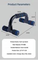 Barra De Soporte En Forma De H Antideslizante Para Push up Ejercicio De Entrenamiento De Músculos Del Braza Y Pecho En Casa Y Gimnasio - details 8