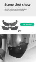 LUCKEASY Guardabarros Traseros Para Tesla Model Y 2020-2024 Kit De Faroles De Barro Accesorios De Modificación De Coche Material TPE - details 11