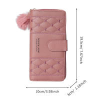 Cartera Larga Para Mujer 2024 Nueva Moda Sencilla Con Cierre De Cremallera Gran Capacidad Bolso Clutch Bolsa Para Móvil Cartera De Tide - details 0