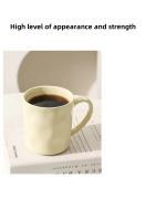 Taza De Cerámica Sólida Y Simple De Gran Capacidad Para Bebidas Como Jugo Y Leche Taza De Té De La Tarde Con Asa Para Café Tableware - details 7