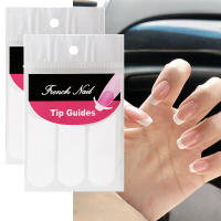 2pcs Adornos De Uñas Para Manicura Francesa Pegatinas De Arte De Uñas Con Guías De Borde Forma Para Decoración DIY Pack De 2 Hojas - details 0