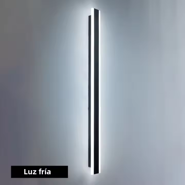 Lámpara De Pared LED 40CM Impermeable Para Exterior Jardín Dormitorio Luz Larga En Negro Iluminación Diaria Montaje En Pared - 1