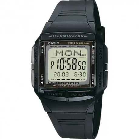 Casio DB-36-1A - Reloj Digital Hombre, Pantalla LCD, Función de Alarma, Cronómetro, Resistencia al Agua 50M - 1