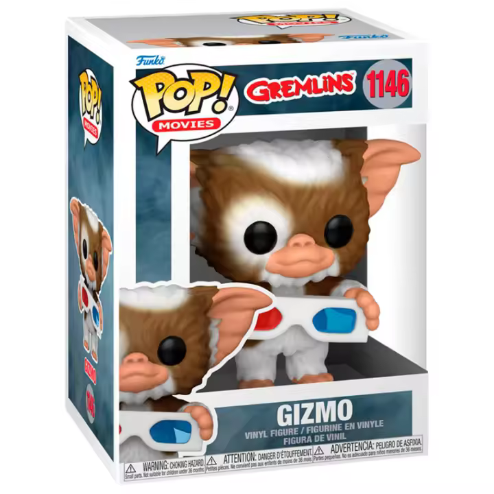 Figura Pop Gremlins Gizmo With 3D Glasses-Figura de Vinilo Coleccionable - Idea de Regalo- Mercancia Oficial - Juguetes para Niños y Adultos - Movies Fans - Muñeco para Coleccionistas y Exposición - 1