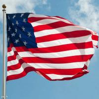 Bandera De Estados Unidos Bordada 35.4x59 Pulgadas Para Exterior Impermeable Nylon Con Rayas Tejidas Y Grommets De Cobre 90x150cm Para El Día De La Independencia - details 4