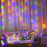 Cadena De Luces De Hierro Cobre Con Control Remoto Y USB Para Decoración De Fiesta Boda Navidad 1PC 100/200/300 LED 3*1-3*3M Blanco/Multi/Lámpara Caliente - details 9